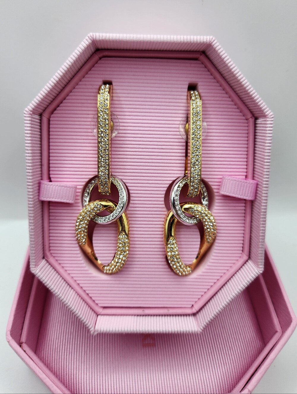 Swarovski Dextera Drop Earrings, Two-tone